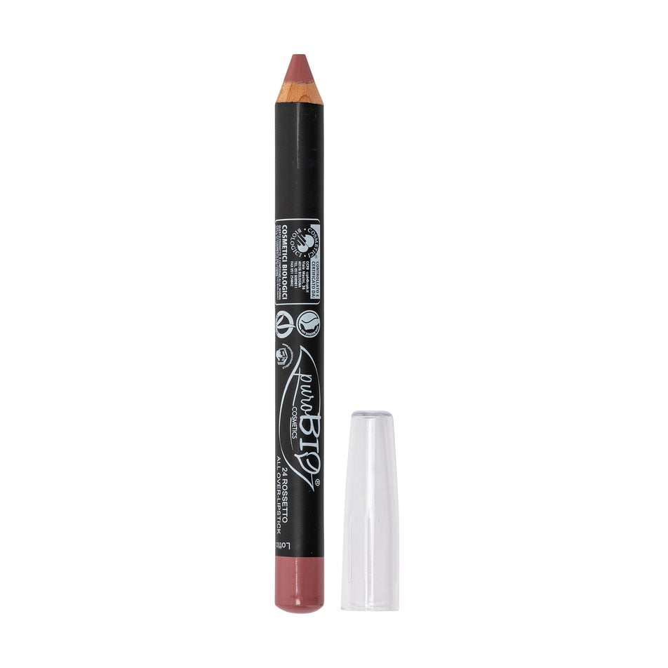 Уцінка! Помада-олівець для губ PuroBio Cosmetics Pencil Lipstick in Kingsize 24 Рожево-ліловий, 2.3 г